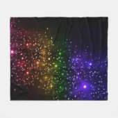 Rainbow Twilight Fleece Deken (Voorkant (Horizontaal))