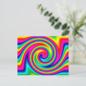 Rainbow Twirl Briefkaart (Staand voorkant)