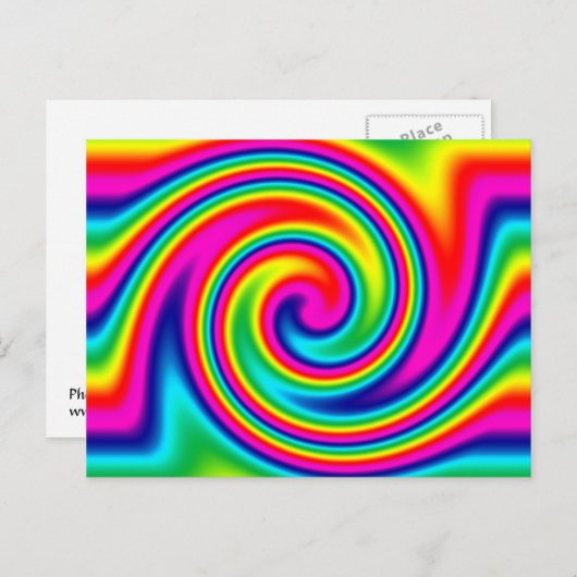 Rainbow Twirl Briefkaart (Voorkant / Achterkant)