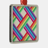 Rainbow Twist Metalen Ornament (Rechts)