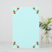 Rainbow Twists Briefpapier (Staand voorkant)