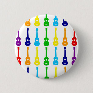 Rainbow Ukes Ronde Button 5,7 Cm