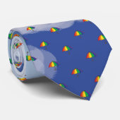 Rainbow Umbrella Neck Tie Stropdas (Opgerold)