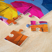 Rainbow Umbrella Whimsical Colorful Legpuzzel (Zijkant)