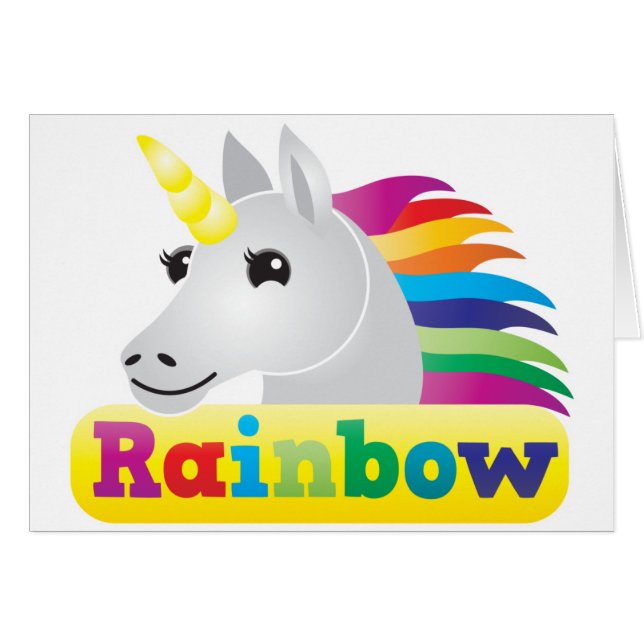 Rainbow Unicorn (Voorkant Horizontaal)