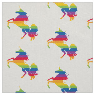 Rainbow Unicorn Art Stof
