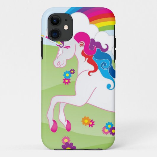 Rainbow Unicorn - Barely There iPhone Hoesje (Achterkant)