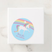 Rainbow Unicorn Bedankjes Labels (In situ)