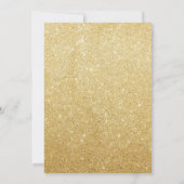 Rainbow Unicorn Birthday Invitation roze Gold Kaart (Achterkant)