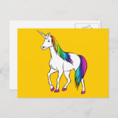 RAINBOW UNICORN BRIEFKAART (Voorkant / Achterkant)