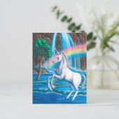 Rainbow Unicorn Briefkaart (Staand voorkant)
