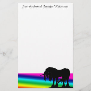 Rainbow Unicorn Briefpapier