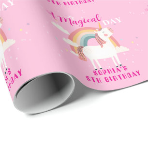Rainbow Unicorn Cadeaupapier