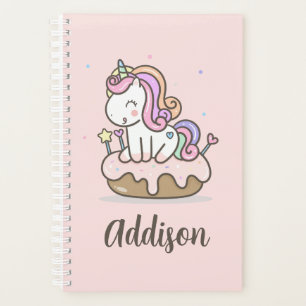 Rainbow Unicorn Cake Gepersonaliseerde Planner Not
