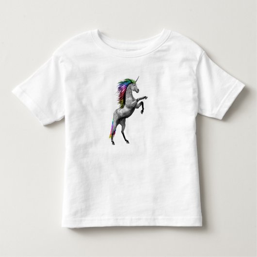 Rainbow Unicorn Childrens Shirt (Voorkant)