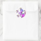 Rainbow Unicorn Classic Ronde Sticker (Tas)