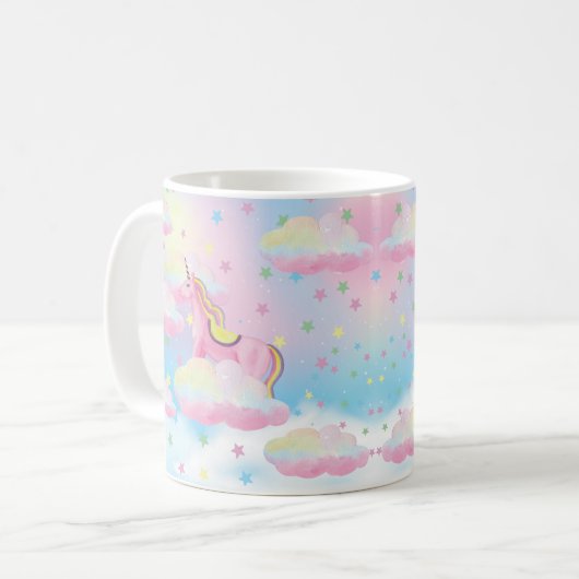 Rainbow Unicorn Cloud Mug (Devant gauche)
