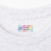Rainbow Unicorn Design met aangepaste naam Labels (Aangebracht)