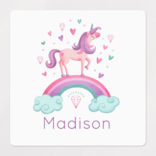 Rainbow Unicorn Étiquette