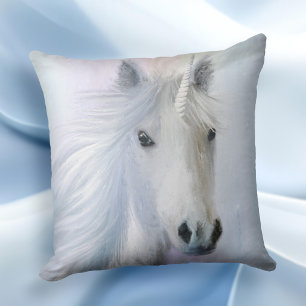 Rainbow Unicorn Fantasy Fine Art Pillow Kussen