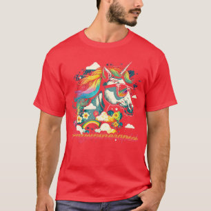 Rainbow Unicorn Fysiotherapeut T-shirt