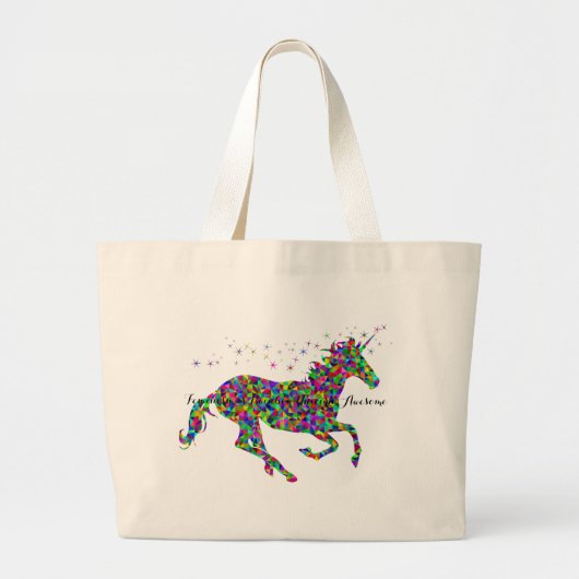 Rainbow Unicorn Geweldige Tas (Voorkant)