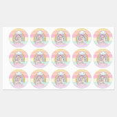 🦄 Rainbow Unicorn Girl Labels (Vel)