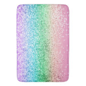 Rainbow Unicorn Glitter 1 (Faux Glitter) #pastel Badmat (Voorkant Verticaal)