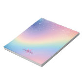 Rainbow Unicorn Glitter Notitieblok (Gedraaid)