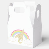 Rainbow Unicorn Glitter Party Favor Box Bedankdoosjes (Geopend)