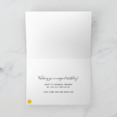 Rainbow Unicorn Happy Birthday Kaart (Binnen)