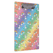 Rainbow unicorn harten sterpatroon klembord (Rechts)