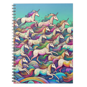 Rainbow Unicorn Imaginaire Art Carnet