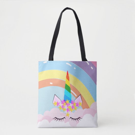 Rainbow Unicorn in de Sky Toddler Draagtas (Voorkant)