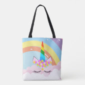 Rainbow Unicorn in de Sky Toddler Draagtas (Achterkant)