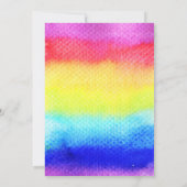 Rainbow Unicorn Invitation Anniversaire Black Lash (Dos)