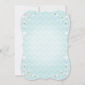 Rainbow Unicorn Invitation Anniversaire Pink Gold (Dos)