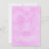 Rainbow Unicorn Invitation d'anniversaire (Dos)