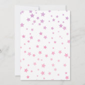 Rainbow Unicorn Invitation de fête d'anniversaire (Dos)