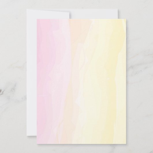 Rainbow Unicorn Invitations de fête d'anniversaire (Dos)