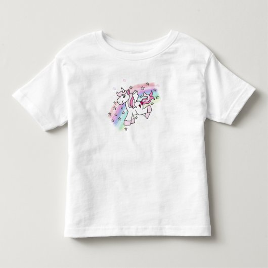 Rainbow Unicorn Kinder Shirts (Voorkant)