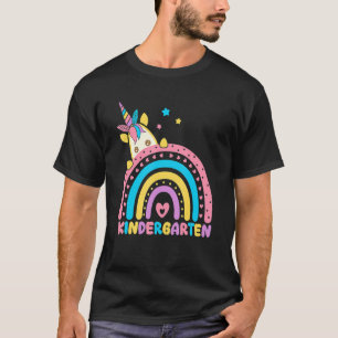 Rainbow Unicorn Kindergarten Eerste dag van de dag T-shirt