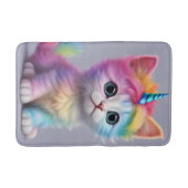Rainbow Unicorn Kitten Badmat (Voorkant)