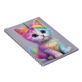 Rainbow Unicorn Kitten Notitieboek (Rechterzijde)