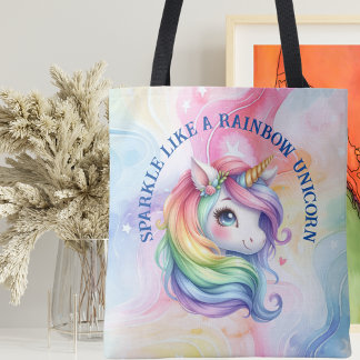 Rainbow Unicorn Kleurrijk Design Tas