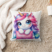 Rainbow Unicorn Knuffelkussen Kussen (Deken)
