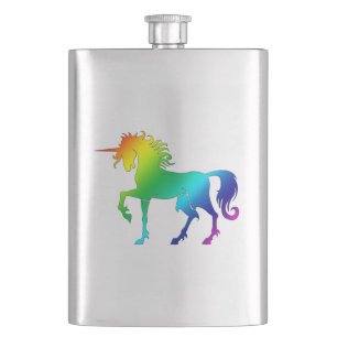 Rainbow Unicorn-kolf Heupfles