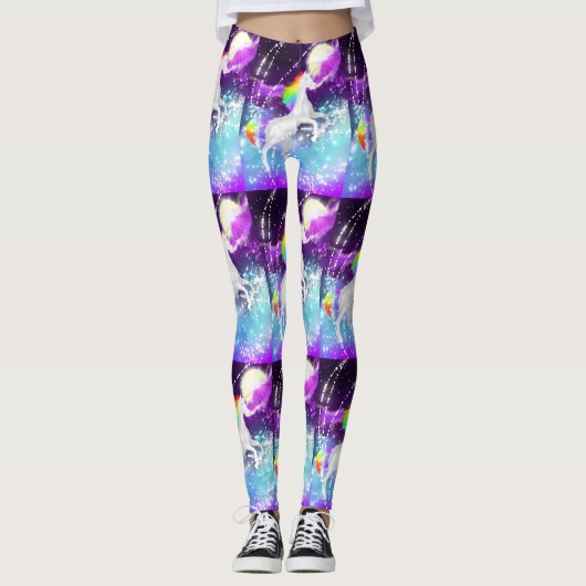 Rainbow Unicorn Leggings (Voorkant)