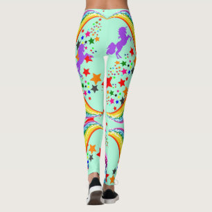 Rainbow unicorn Leggings personaliseren Yoga Pants
