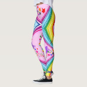Rainbow Unicorn Leggings personaliseren Yoga Pants (Links)